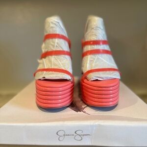 Barbie Pink PVC Wedge Sandals 6.5